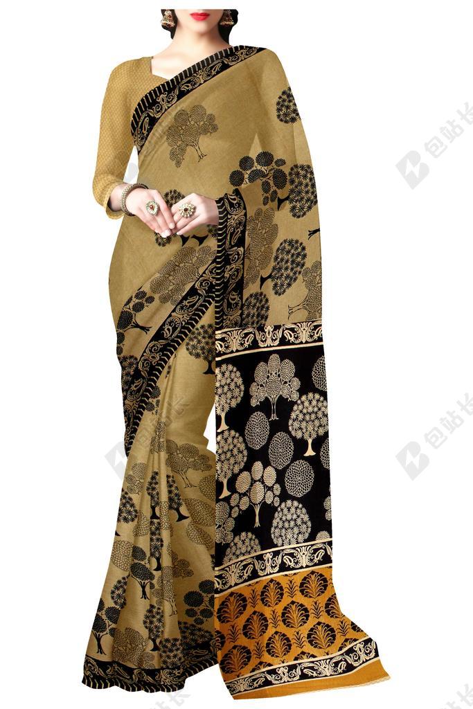 SAREE 印度 民族 服装 时尚 丝绸 连衣裙 女子 模型