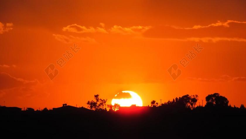 日落 太阳 天空 自然 阳光 云 黄昏 晚上 橙色