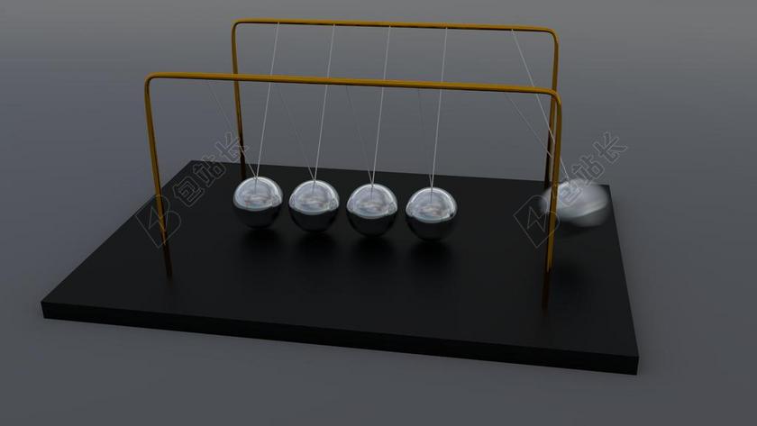 牛顿的钟摆 球面球窝接头 摆锤 物理 球面球 动能