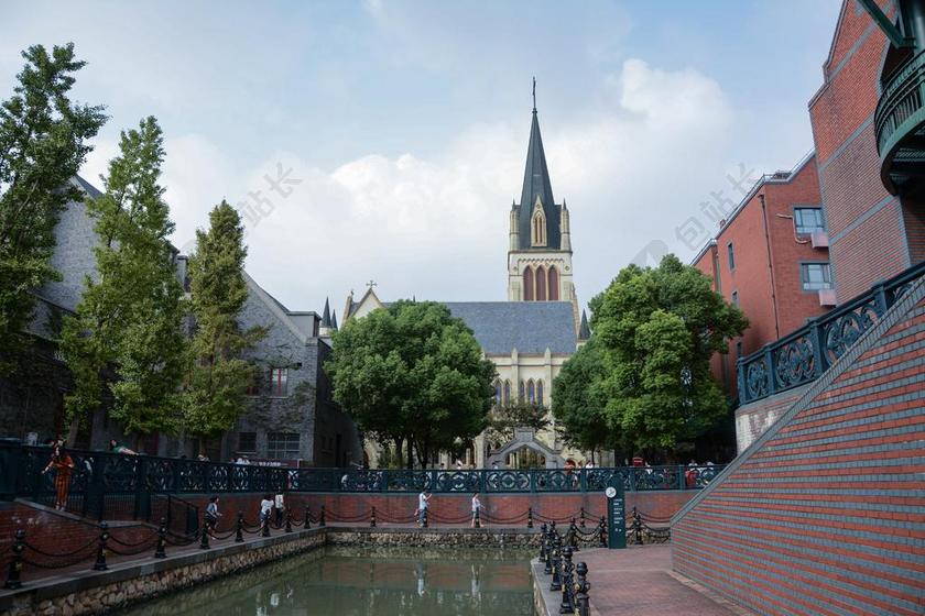 泰晤士小镇 欧洲风格 风景 松江区 上海 中国 经典的英式风格