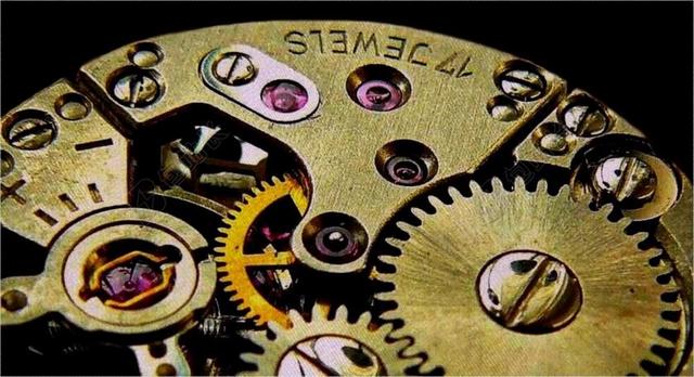 时钟 运动 齿轮 传输 车轮 在彼此的世界 动态 时间 力学