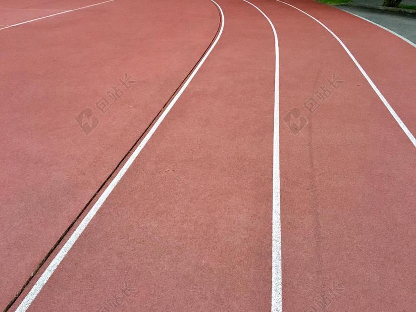 塑胶跑道格子呢轨道体育竞技背景图片