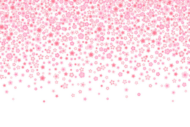唯美粉色樱花花瓣矢量图