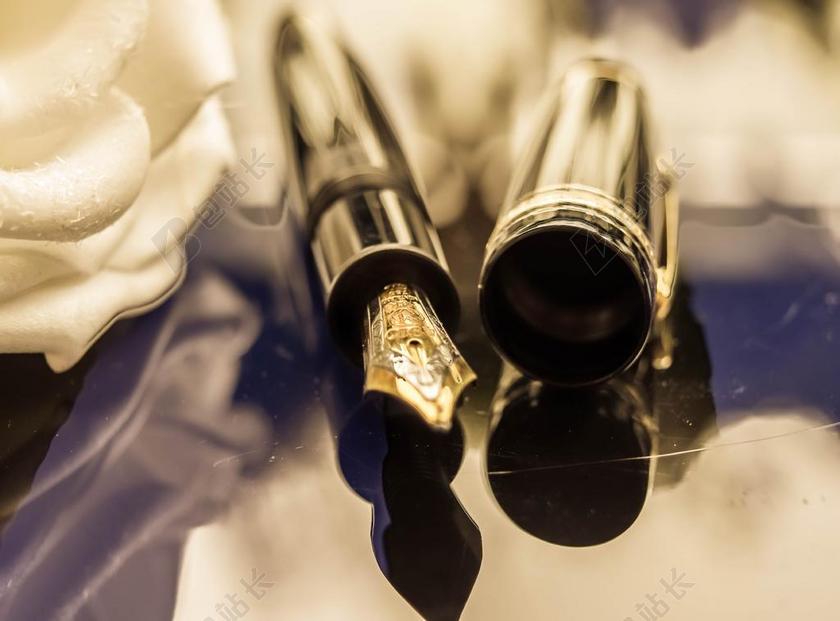 填料 钢笔 万宝龙 豪华 黄金 有价值的 给 贵 高贵