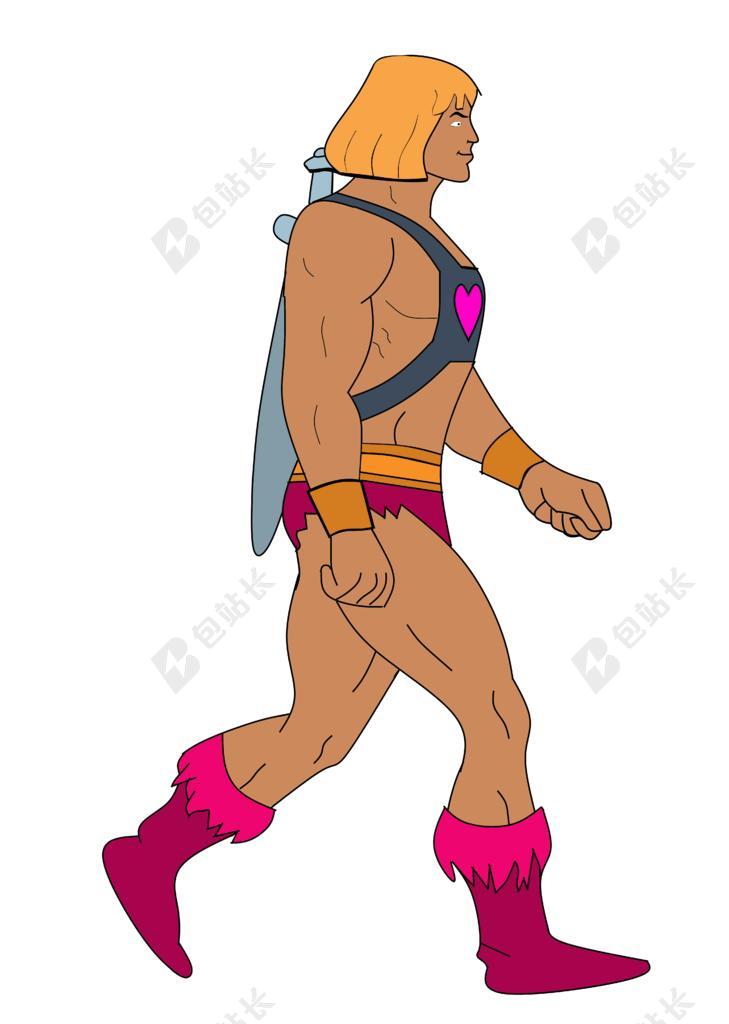 互联网科技矢量图男子背景图片