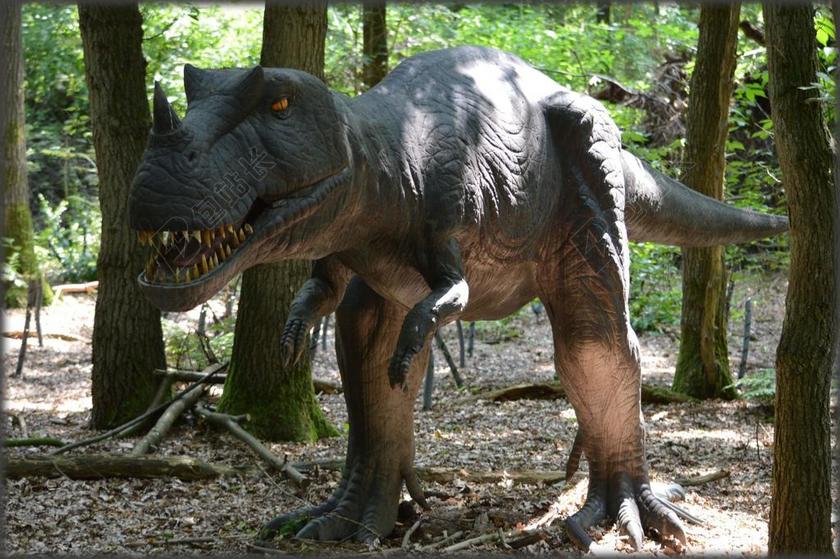 自然霸王龙展品背景图片