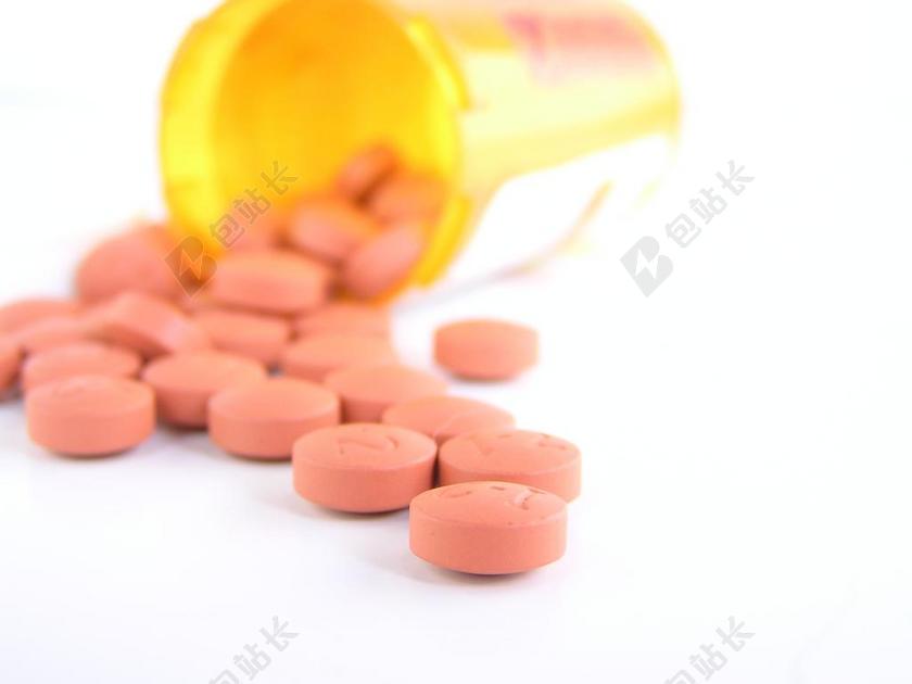 医疗红色的药丸背景图片