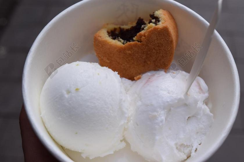 餐饮唯美西安冰酪冰淇淋背景图片