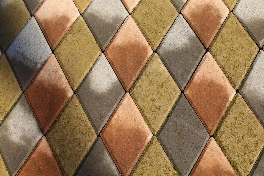 钻石形砖 瓷砖 地板 涂料