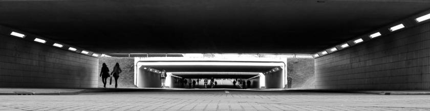 隧道 行 剪影 人 荷兰 街 灯具 埃因霍温