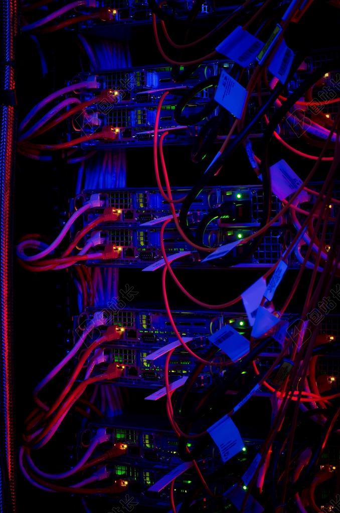 电线数据网络计算机背景图片