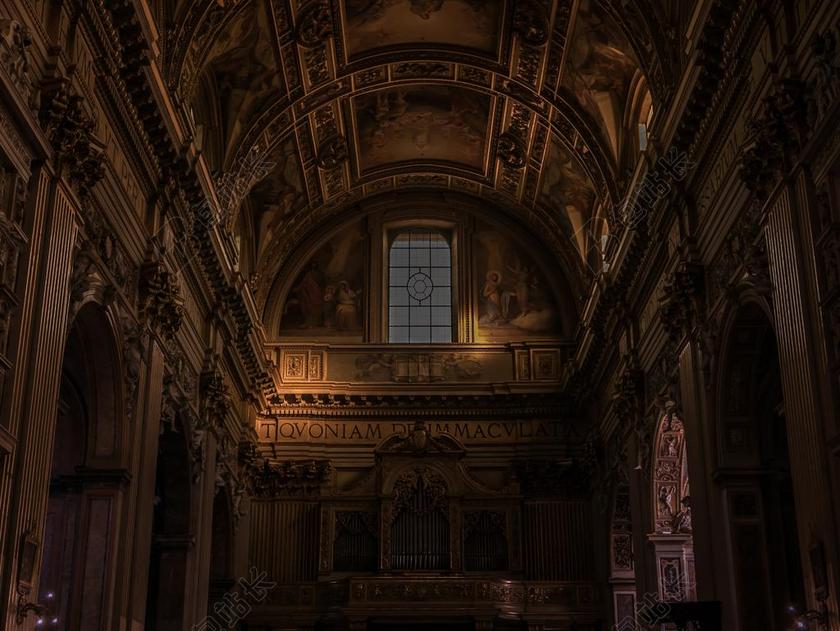 罗马 天花板 结构 意大利 建设 教堂 里程碑 旅行 著名