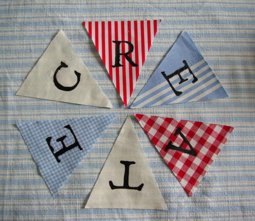 三角形单词拼接剪纸字母教育背景图片