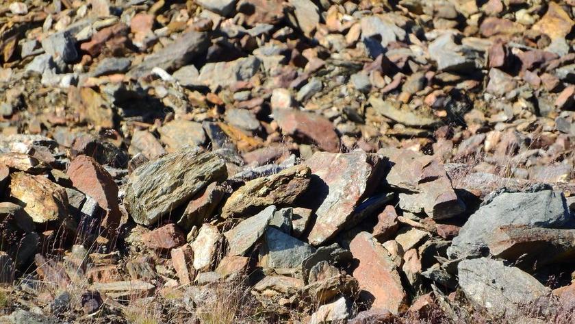 黄色广告自然铜矿石背景图片