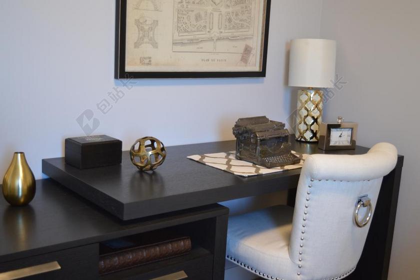 家居室内简约办公室背景图片