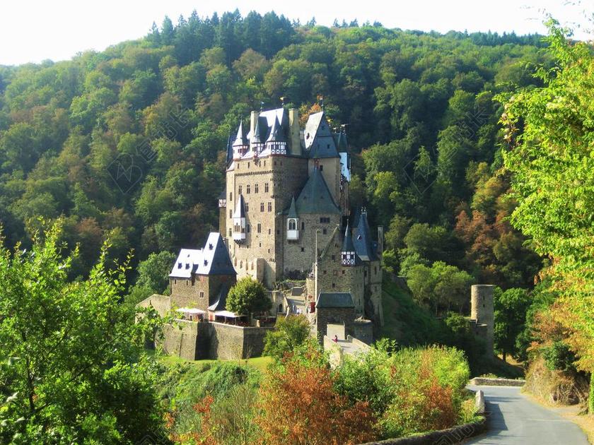 伯格 ELTZ 城堡 德国 中世纪 欧洲 结构 旅行 森林