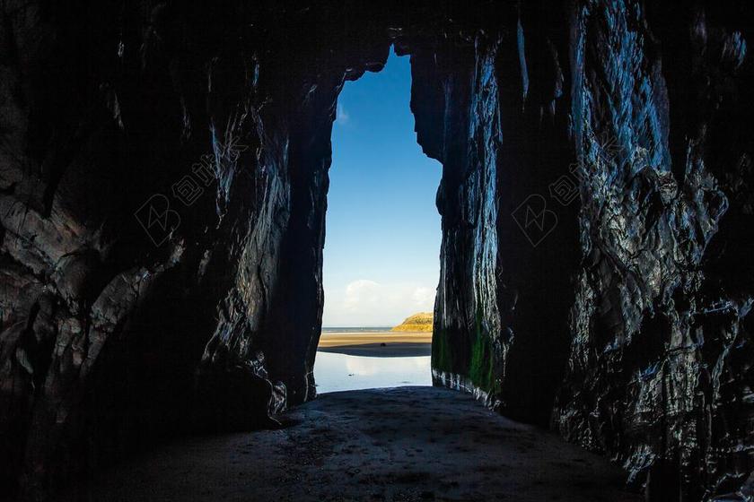 海洞 孔 光 斯诺多尼亚 英格兰