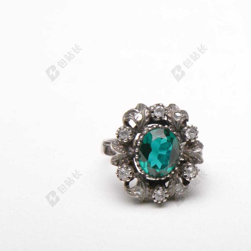 圆环 宝石 环 银 明亮 翡翠 珠宝首饰