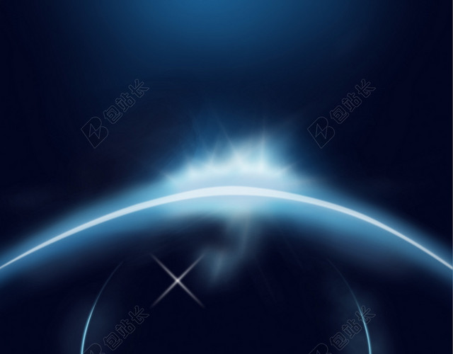 深蓝星光科技感海报背景
