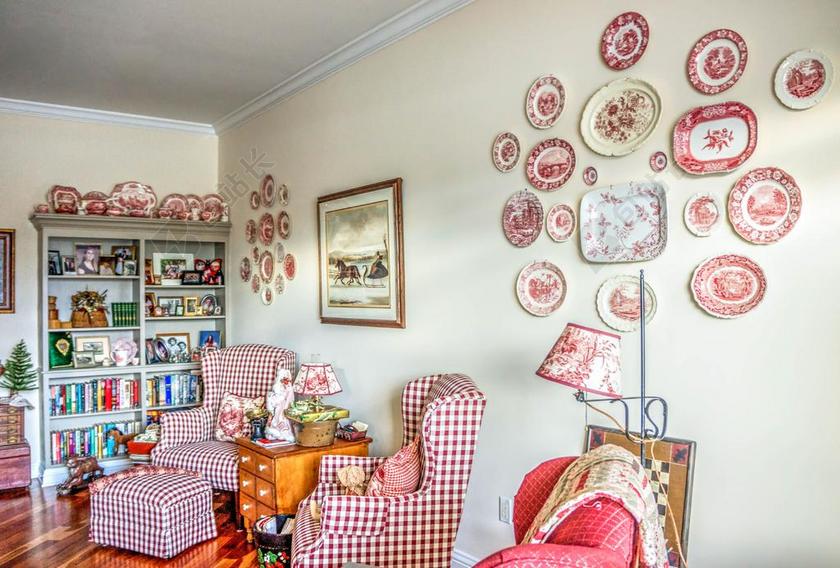 粉白装修家居传统的家庭装饰室内背景图片