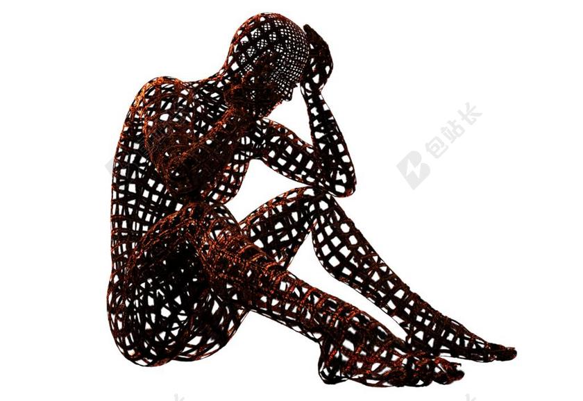 一体化 职业倦怠 认为 未来 主意 雕塑 模型 无能为力 无