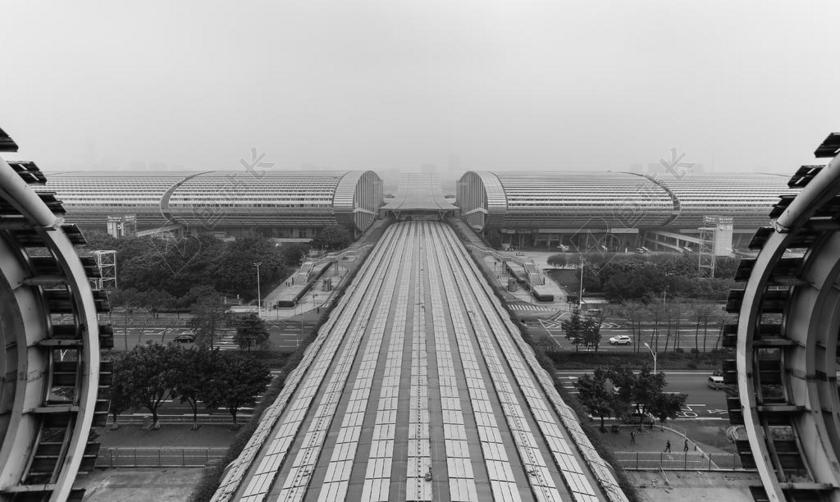 灰色建筑经典灰调下的几何房子建筑设计背景图片