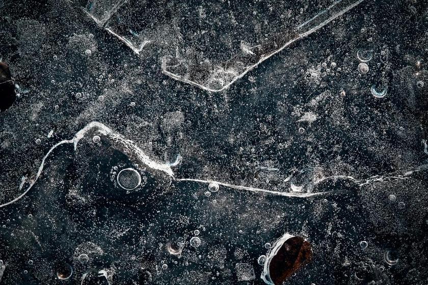 冰 冻结 冬天 冷 弗罗斯特 结构 线路 背景 纹理 织物