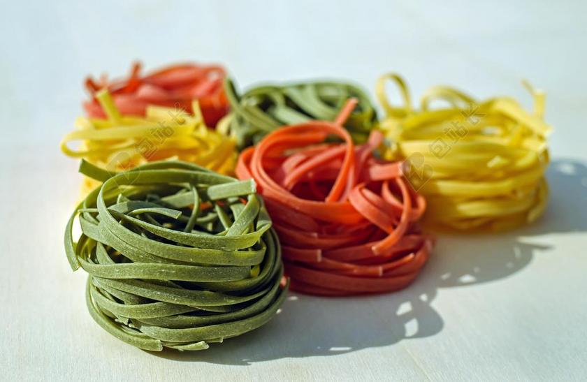 面条 阔 原料 丰富多彩 食品 碳水化合物