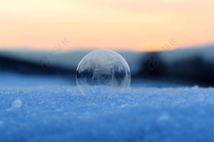 肥皂泡沫 冻结 冰冻泡泡 冬天 EISKRISTALLE 寒冬
