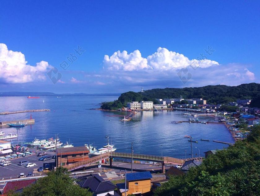 渔港 横须贺 HASHIRIMIZU端口 东京湾 台风 短暂的