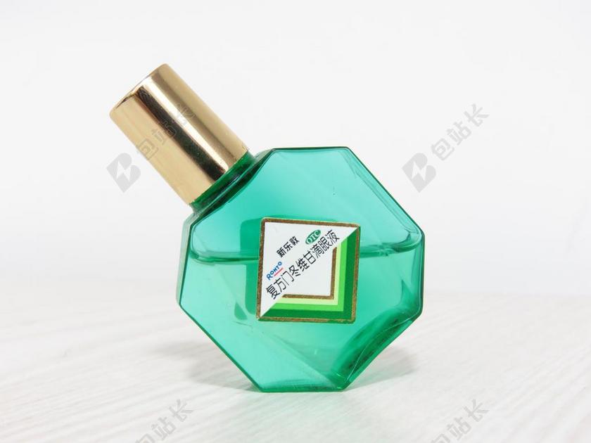 眼药水 瓶子 药品 绿 眼睛 薄荷绿 广告 容器 包装