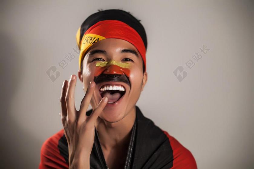 摄影唯美世界杯球迷背景图片