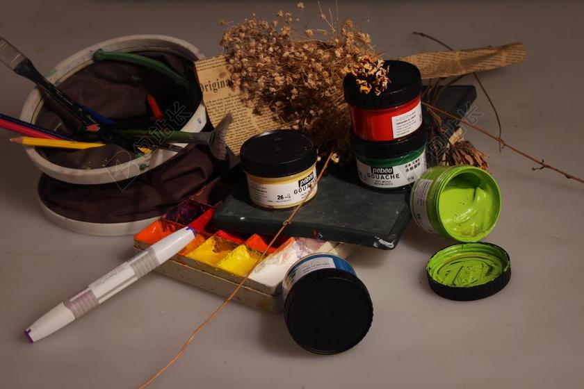 画具 油漆 小清新 静物