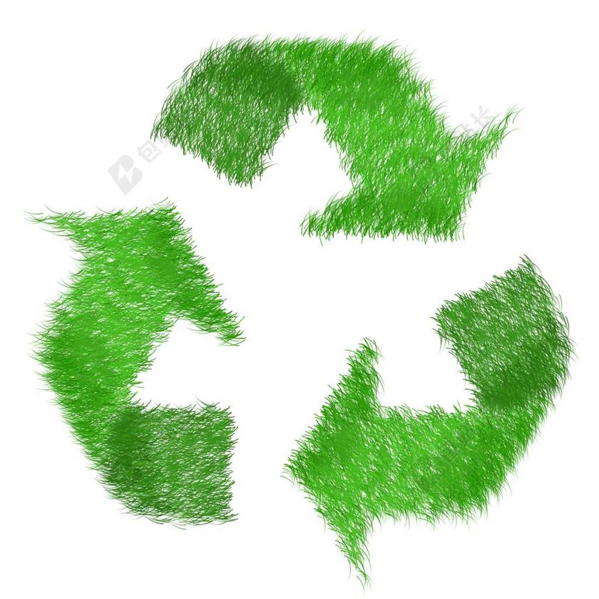 绿色广告创新回收站背景图片