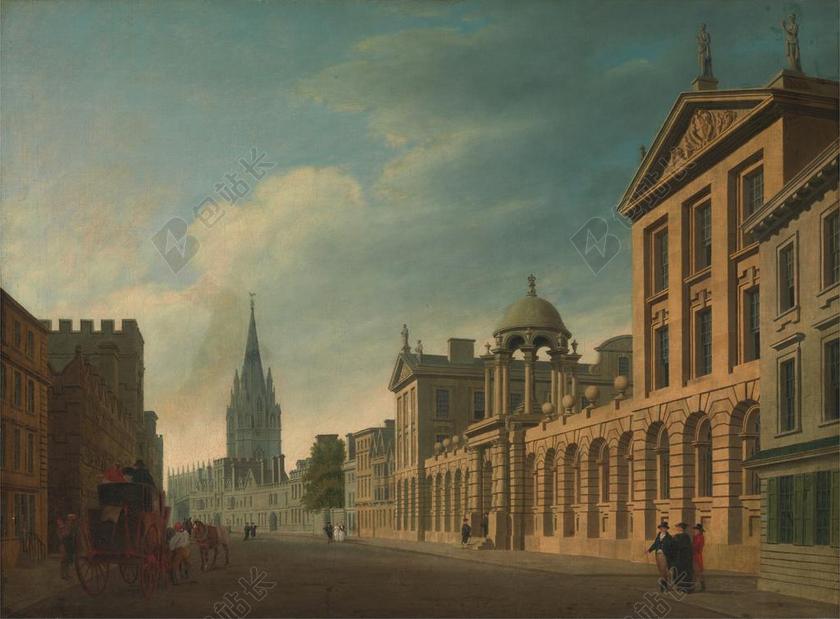 托马斯 · 莫尔顿 天空 云 城市 牛津大学 英格兰 英国