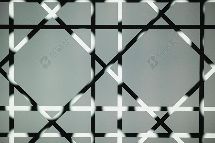 艺术时尚黑白几何体背景图片
