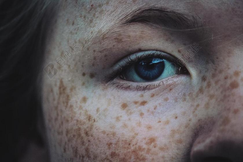 脸 眼 女孩 雀斑 肖像