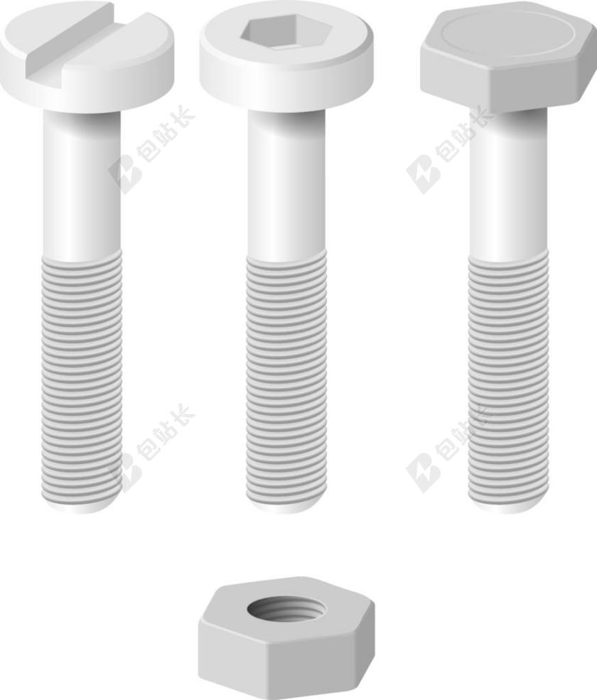 螺母 螺丝 螺栓 金属