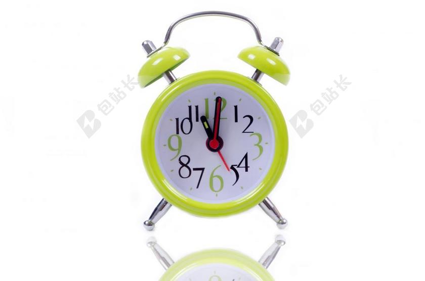 时钟 报警 手表 绿色 时间 睡眠 小时 孤立 计时器 白