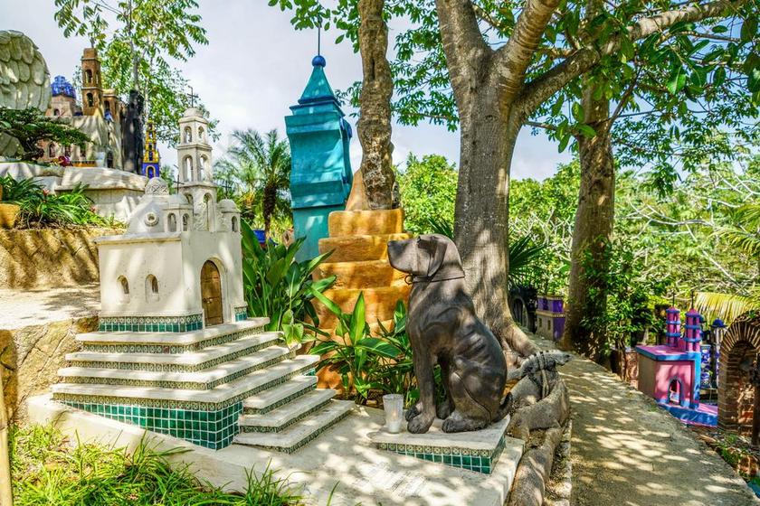 伊施卡瑞特 坎昆 墨西哥 墨西哥墓地 忠诚的狗 多彩 自然