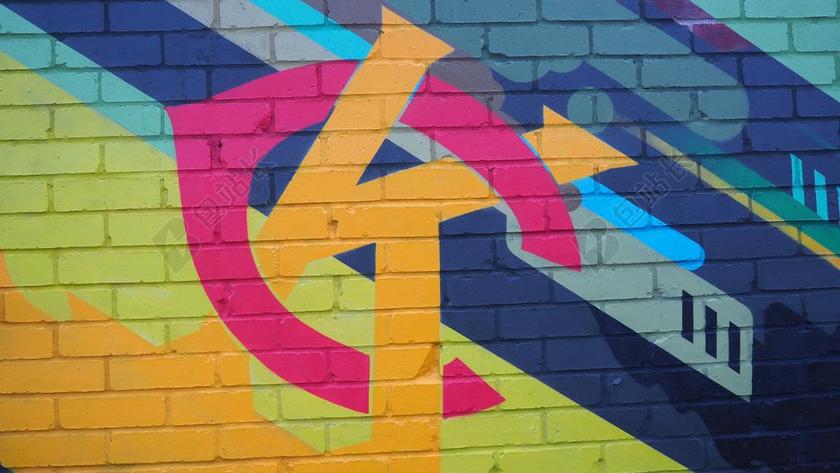 KC 涂鸦 KC 涂鸦 城市 市中心 砖涂鸦 七彩涂鸦
