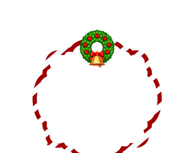 圣诞节圆环边框