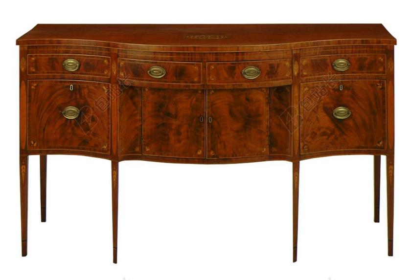 旧碗橱 仿古家具 餐具柜 木材 家具 古董 桃花心木 松