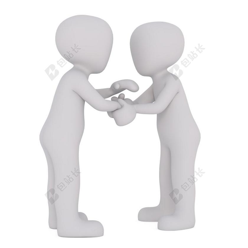 简约白人男子商谈背景图片