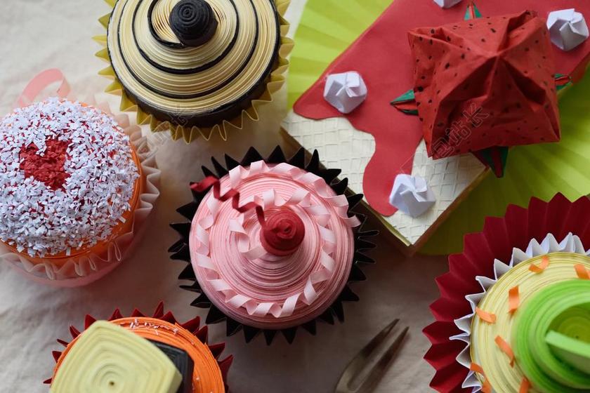 纸 DIY 甜点 装饰 蛋糕 杯形蛋糕