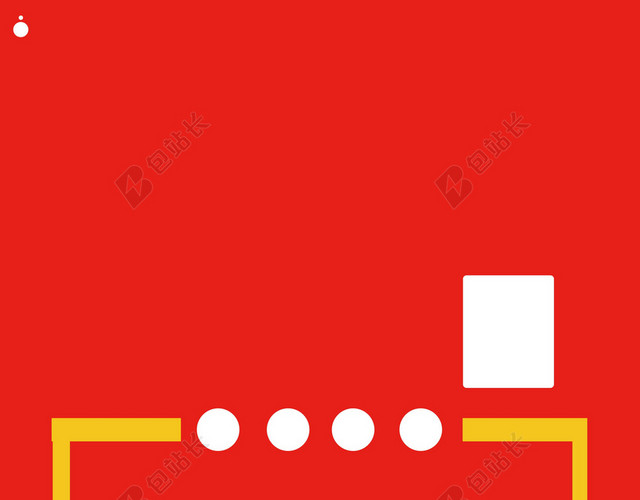 红色背景圆点方格车位房地产促销海报背景