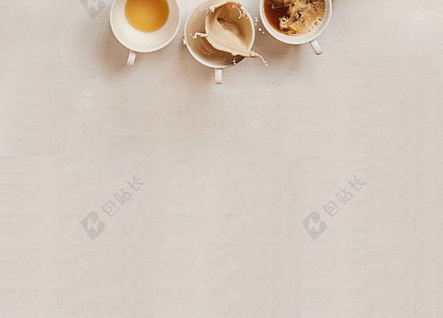 时钟美食下午茶宣传促销海报背景
