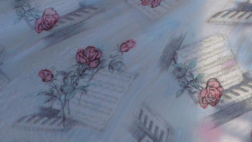 摄影清新钢琴画背景图片