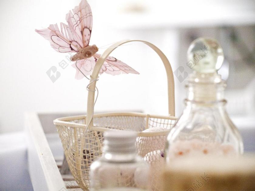 广告时尚天然化妆品背景图片