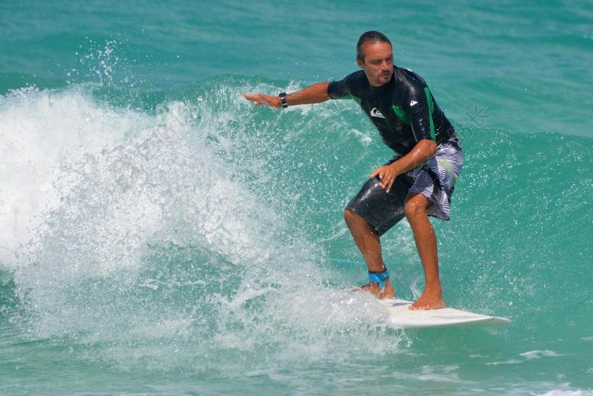 海 海洋 人 男子 冲浪板 体育 冲浪 波 行动 平衡
